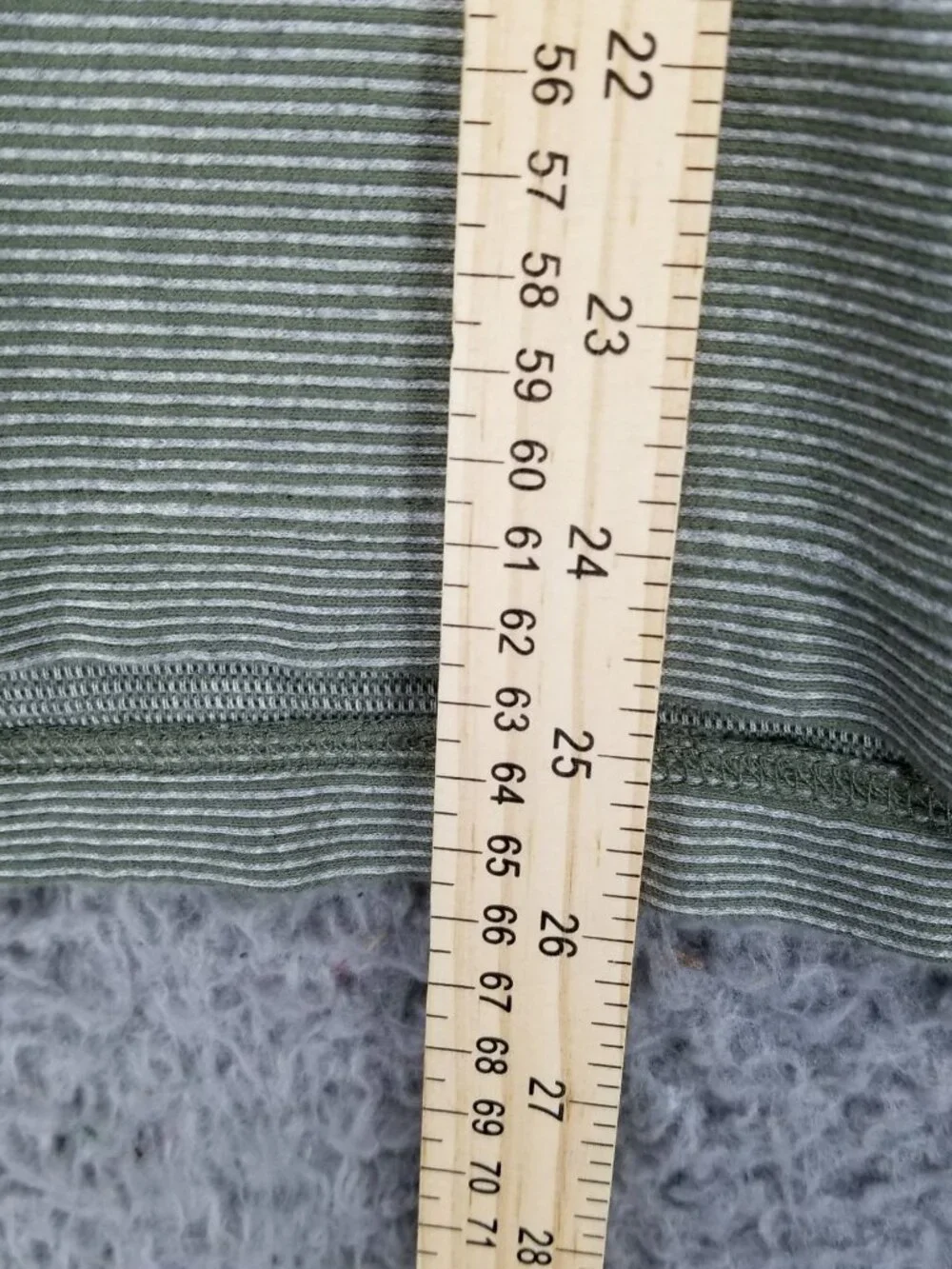 Cremieux Shirt Mens XL Green Striped Cotton Long Sleeve 1/4 Zip Sweatshirt - Picture 7 of 11